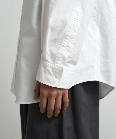 Graphpaper _ Oxford Oversized B.D Shirt ( WHITE )