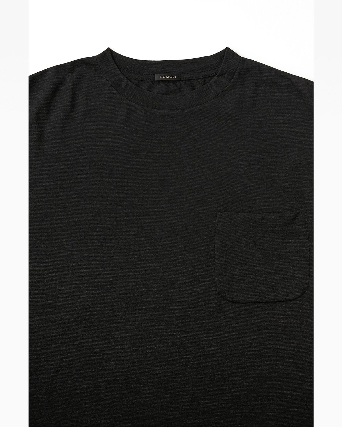C O M O L I _ サマーウール 半袖Tシャツ ( Charcoal ) | Tronica C O M O L I _ サマーウール 半袖Tシャツ ( Charcoal ) | Tronica