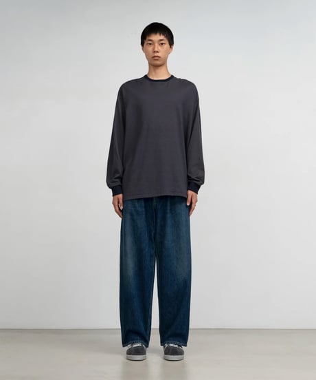 Graphpaper _ Selvage Denim Two Tuck Pants（ DARK FADE INDIGO ）
