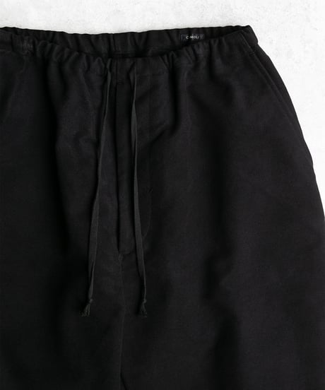 COMOLI _ モールスキン ドローストリングパンツ