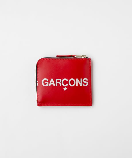 Wallet COMME des GARCONS  _ Huge Logo L-Zip Wallet ( Red )