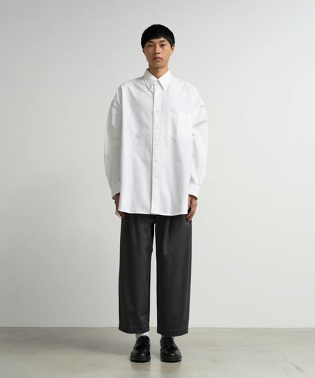 Graphpaper _ Oxford Oversized B.D Shirt ( WHITE )