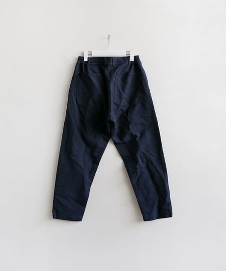 COMME des GARÇONS HOMME DEUX _ Polyester Serge Garment Fulling Pants ( Navy )