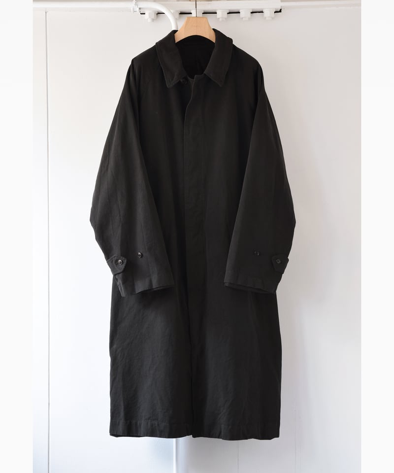 COMOLI 製品染 バルカラーコート black 2 COMOLI 製品染 バルカラーコート (2 COLORS) - DIMPLE