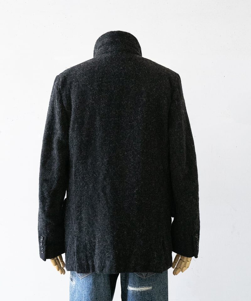 comme des garçons homme tweed coat Comme des Garcons Homme Deux - Wool and nylon tweed coat