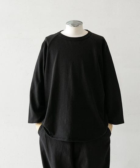 COMOLI _ コットンジャージ ベースボールTシャツ