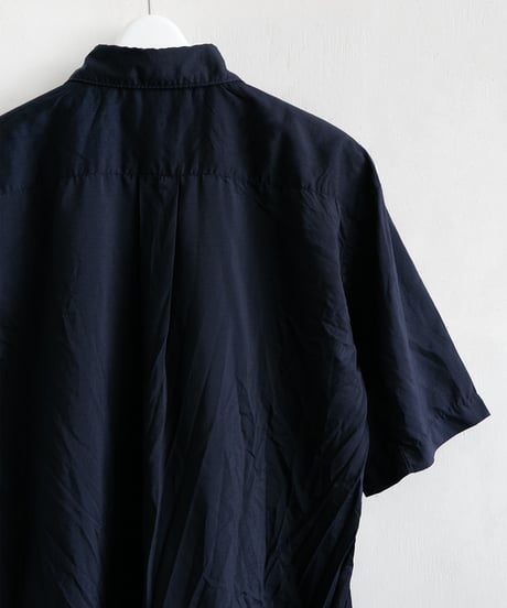 COMME des GARÇONS HOMME DEUX _ エステルブロード 製品加工 半袖シャツ ( Navy )