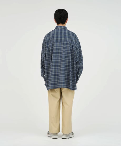 FreshService _ MADRAS DRY TECH REGULAR COLLAR SHIRT