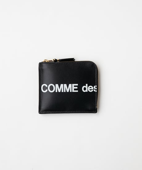 Wallet COMME des GARCONS _ Huge Logo L-Zip Wallet ( Black )