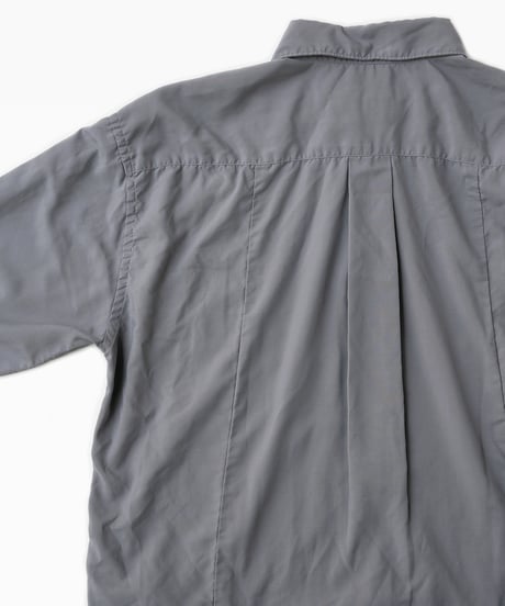COMME des GARÇONS HOMME DEUX _ Garment Dye Polyester Broadcloth Slit Shirt .