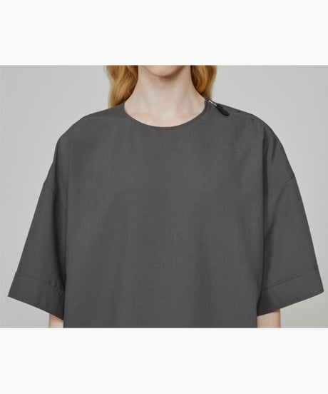 THE RERACS _ THE SIDE ZIP PULLOVER SHIRT SHORT SLEEVE