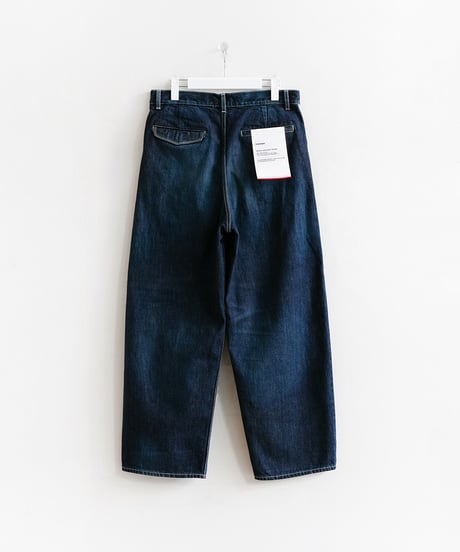 Graphpaper _ Selvage Denim Two Tuck Pants（ DARK FADE INDIGO ）