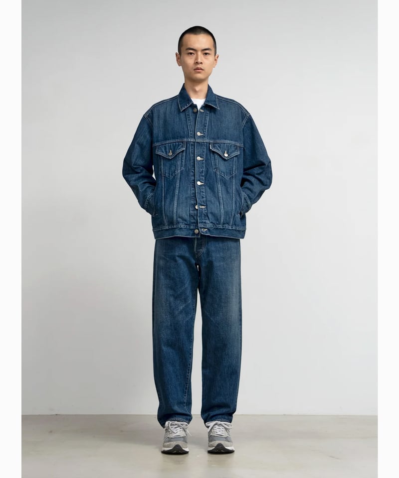 Graphpaper _ Selvage Denim Two Tuck Tapered Pan Graphpaper _ Selvage Denim Two Tuck Tapered Pan