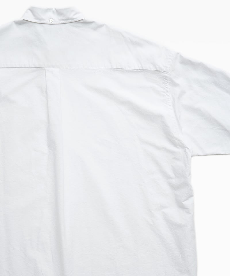 【美品】Graphpaper 23AW白シャツ graphpaper グラフペーパー Broad L/S Oversized Band Collar Shirt