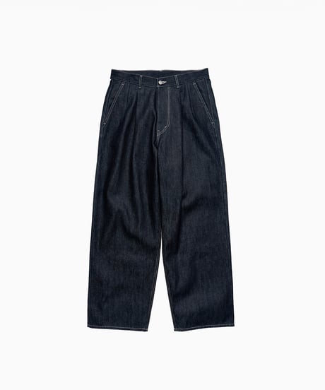 Graphpaper _ Selvage Denim Two Tuck Pants ( INDIGO RIGID )