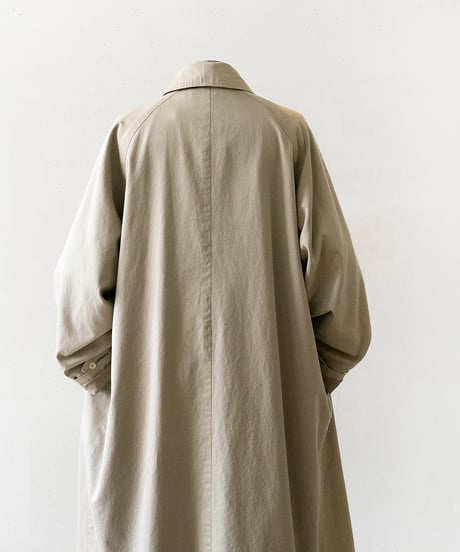 COMOLI _ コットンギャバ バルカラーコート