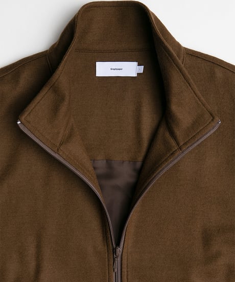 Graphpaper _ Wool Smooth Flannel Track Blouson ( Brown )
