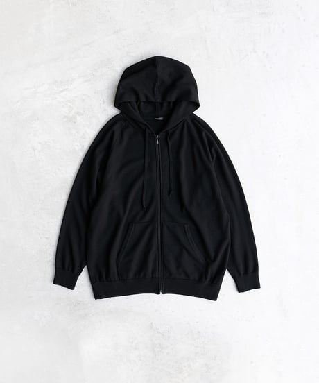 COMOLI _ ウールニット ジップパーカ