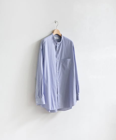 Graphpaper _ High Count Band Collar Round Cut Oversized Shirt