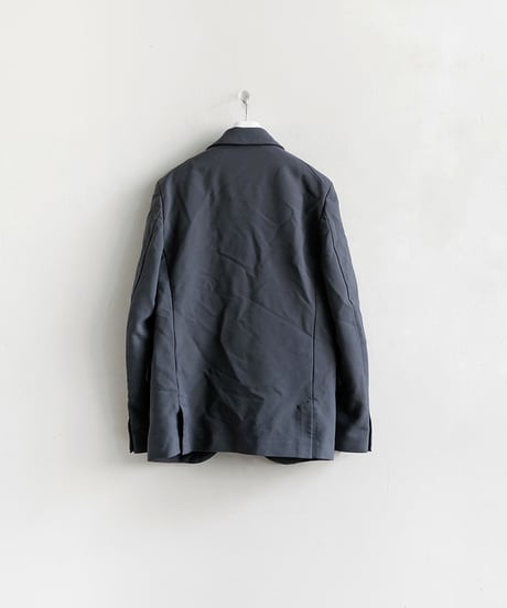 COMME des GARÇONS HOMME DEUX _ Polyester Serge Garment Fulling Jacket ( Gray )