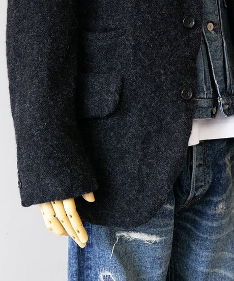 COMME des GARÇONS HOMME DEUX _ Wool Fulling Tweed Stripe Jacket