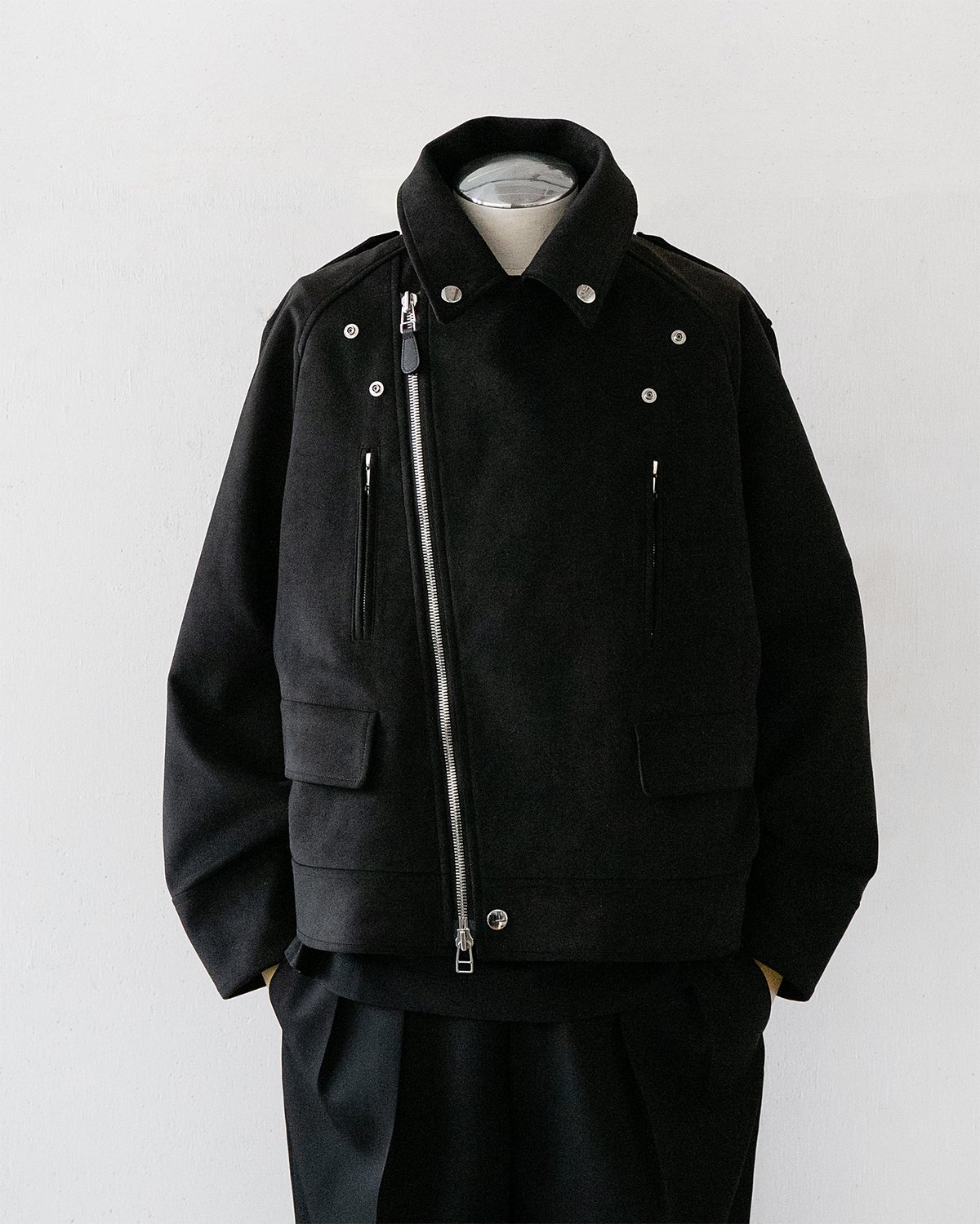 The Reracs リラクス 48 黒 モーターサイクルコート The Reracs