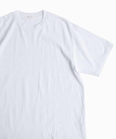 COMOLI _ コットンジャージ半袖シャツ ( White )