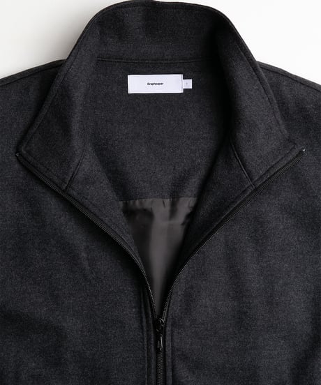 Graphpaper _ Wool Smooth Flannel Track Blouson ( Gray )
