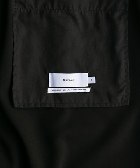 Graphpaper _ Techno Wool Nylon Wide Tapered Trousers ( Black )