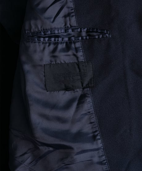 COMME des GARÇONS HOMME DEUX _ Polyester Serge Garment Fulling Jacket ( Navy )