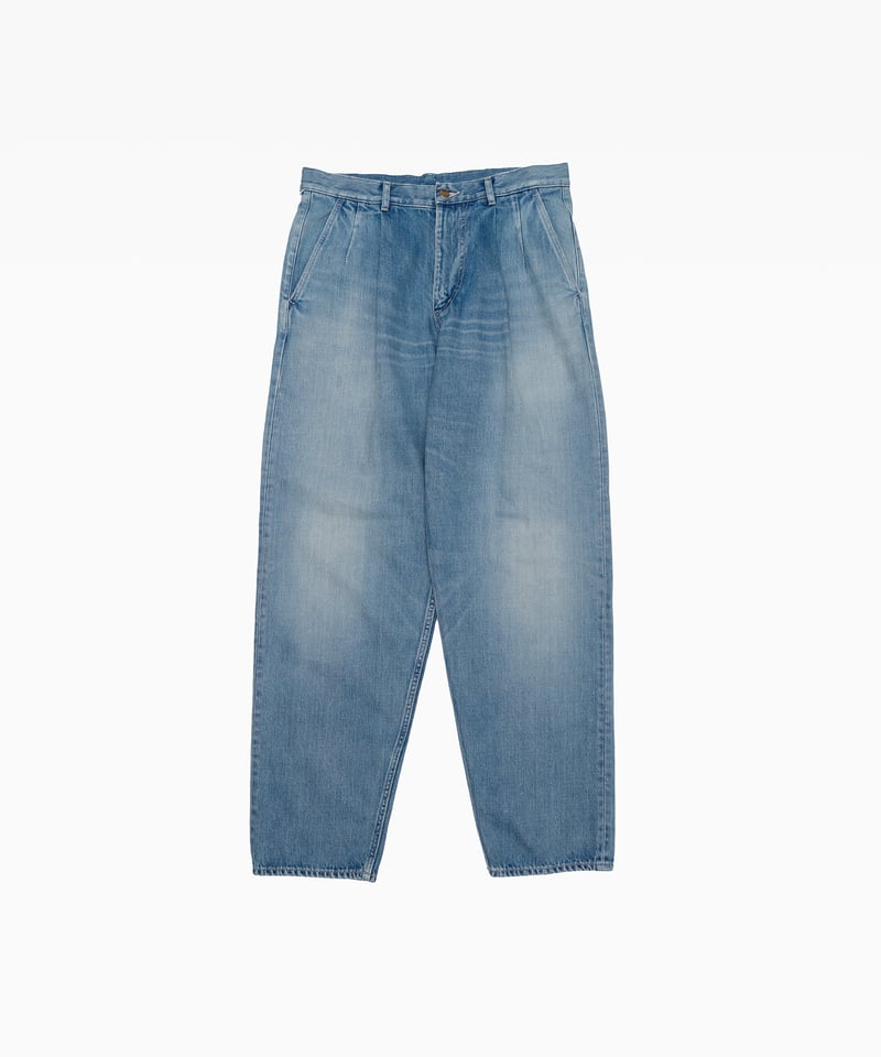 Graphpaper _ Selvage Denim Two Tuck Tapered Pan Graphpaper _ Selvage Denim Two Tuck Tapered Pan