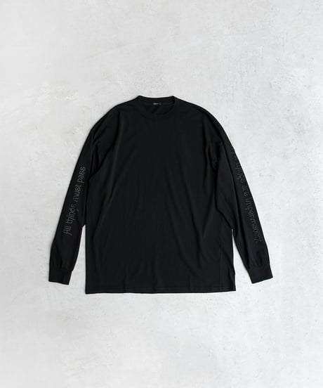 COMOLI _ コットンカシミヤ 長袖Tシャツ
