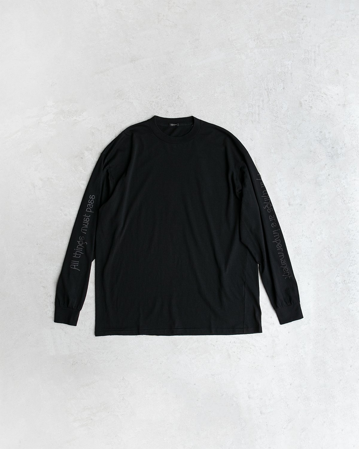 COMOLI 25AW コットンカシミヤ長袖Tシャツ size3 COMOLI コットンカシミヤ 長袖Tシャツ BLACK | CASANOVA&CO