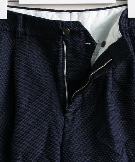 COMME des GARÇONS HOMME DEUX _ 製品後加工 エステルメッシュ タックショートパンツ ( Navy )