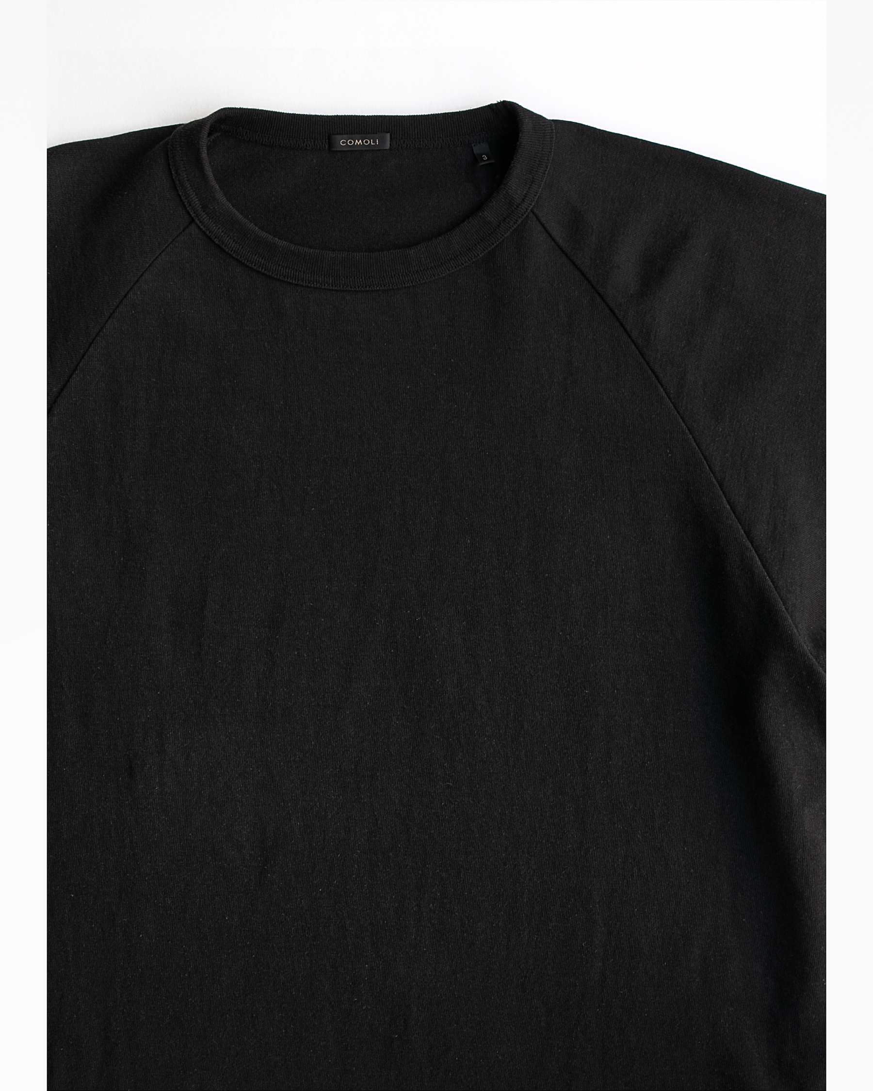 COMOLI _ コットンジャージ ベースボールTシャツ | Tronica