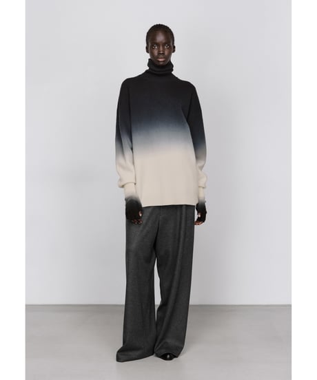 Graphpaper _ Wool Smooth Flannel Easy Wide Pants ( Gray )
