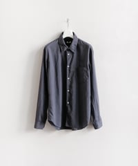 COMME des GARÇONS HOMME DEUX _ エステルブロード 製品後加工 ロングスリーブシャツ ( Gray )