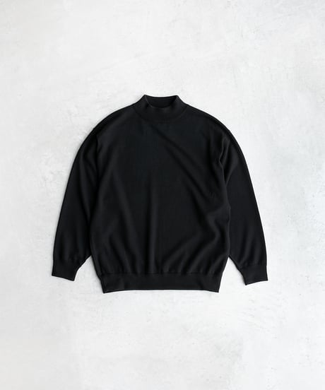 COMOLI _ ウール モックネックニット