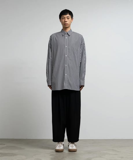 Graphpaper _ High Count Regular Collar Round Cut Oversized Shirt