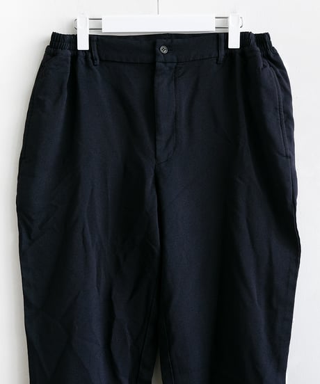 COMME des GARÇONS HOMME DEUX _ 製品後加工 エステル加工糸サージパンツ ( Navy )