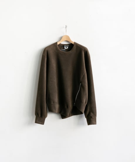 COMME des GARÇONS HOMME DEUX _ Asymmetry Zip Fleece Sweatshirt