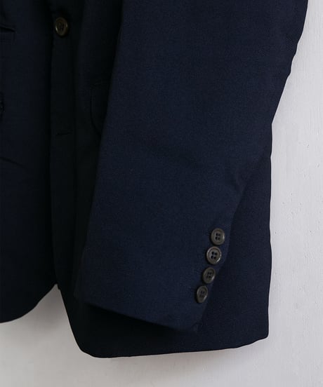 COMME des GARÇONS HOMME DEUX _ Polyester Serge Garment Fulling Jacket ( Navy )