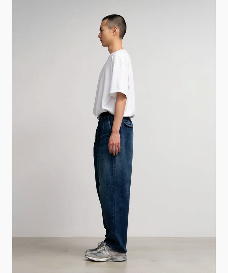 Graphpepar／Selvage Denim Two Tuck Pants