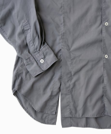 COMME des GARÇONS HOMME DEUX _ Garment Dye Polyester Broadcloth Slit Shirt .