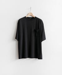 COMOLI _ サマーウール 半袖Tシャツ ( Charcoal )