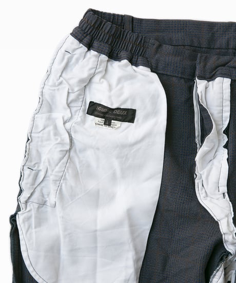 COMME des GARÇONS HOMME DEUX _ Garment Dye Glen Check Pants
