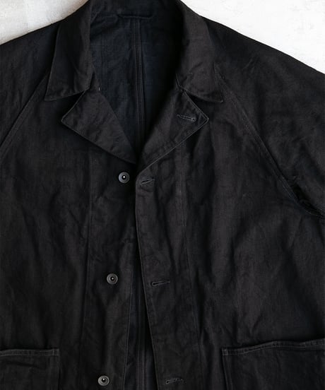 COMOLI  BLACK DENIM _ ブラックデニム ワークジャケット