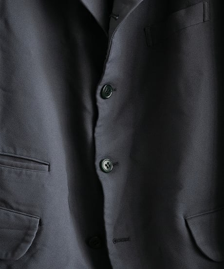 COMME des GARÇONS HOMME DEUX _ Polyester Serge Garment Fulling Jacket ( Gray )