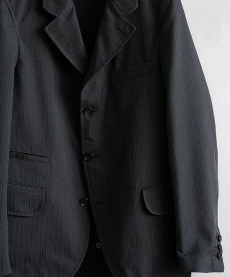 COMME des GARÇONS HOMME DEUX _ Polyester Herringbone Color Stipe Jacket