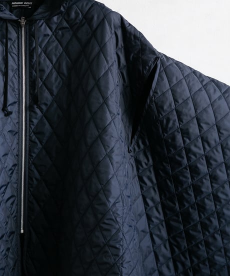 COMME des GARÇONS HOMME DEUX _ Quilting Hoodie Poncho .